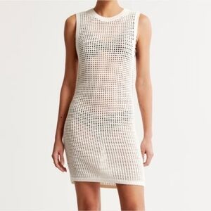 Abercrombie & Fitch Crochet Knit Swim Cover Up Dress